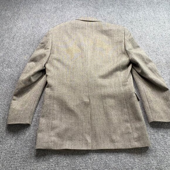 Jos. A. Bank Blazer Mens 40L Wool Beige Tan Two-Button Notch Lapel Business - Picture 10 of 16